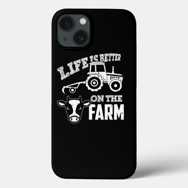 Coques Case-Mate iPhone Tracteur de vache ferme Vie agricole Fermier (Verso)