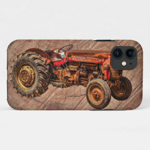 Case-Mate iPhone Case Tracteur rouge antique