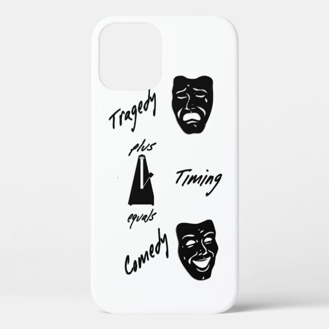 Coques Case-Mate iPhone Tragédie + Timing Equals Comédie Théâtre (Verso)