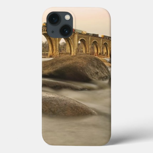 Coques Case-Mate iPhone Train au-dessus de James River (Verso)