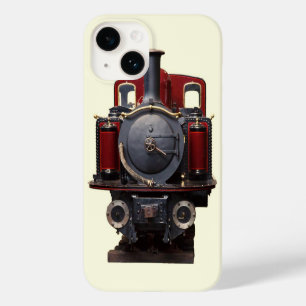 Coque Pour iPhone 14 Train Bleu Et Rouge