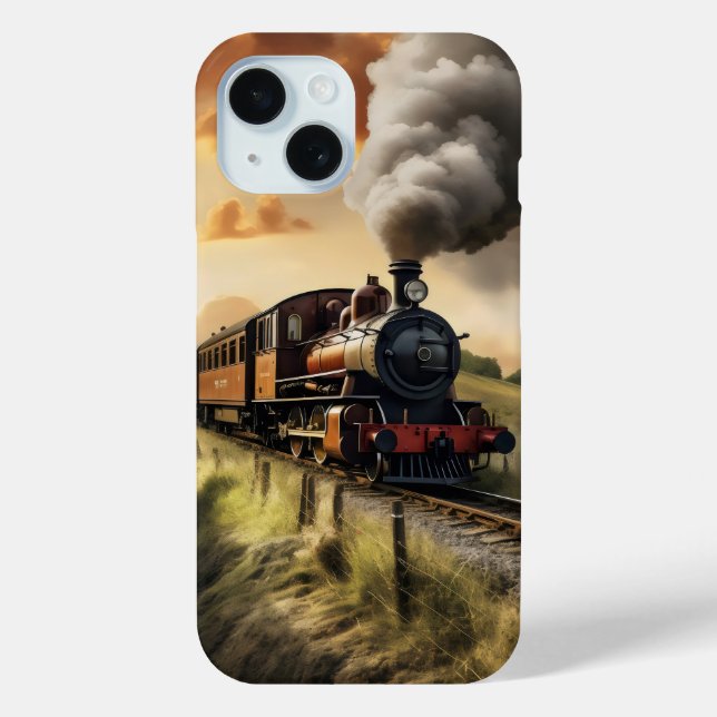 Coques Case-Mate iPhone Train de la vieille école (Verso)