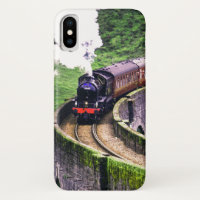 Train de locomotives sur le pont
