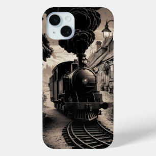 Coque iPhone 15 Mini Train vintage