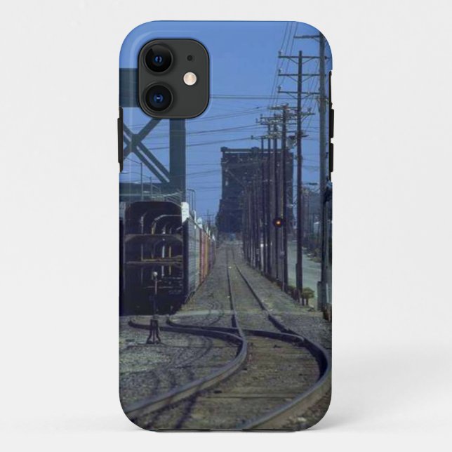 Coques Case-Mate iPhone Trains et voies - courbures et pont (Dos)