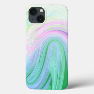 iPhone 13 Case trait rose à la menthe unique ombre