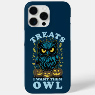 Coque iPhone 15 Pro Max Traitements Je Veux Eux Chouette Halloween