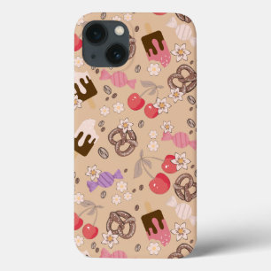 Case-Mate iPhone Case Traitements sucrés et salés Motif beige