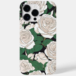 Coque Pour Pour iPhone 14 Pro Max Tranquille Rose blanche motif