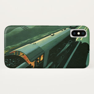 Case-Mate iPhone Case Transport vintage, Train à vitesse verte