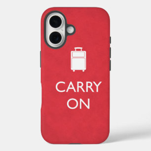 Coques iPhone 16 TRANSPORTER - Bagages - Rouge drôle