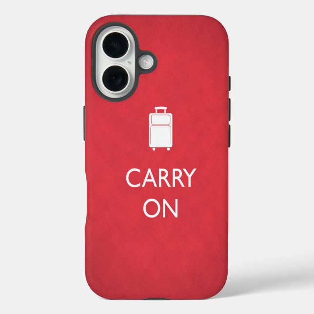 Coques Case-Mate iPhone TRANSPORTER - Bagages - Rouge drôle (Verso)