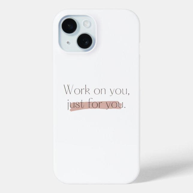 Coques Case-Mate iPhone Travaille sur toi, juste pour toi (Verso)