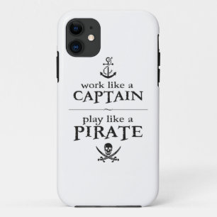 Case-Mate iPhone Case Travailler comme un capitaine, jouer comme un pira