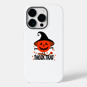 Coque Pour iPhone 14 Pro Treck Trat Citrouille Sourire