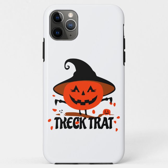 Coques Case-Mate iPhone Treck Trat Citrouille Sourire (Dos)