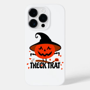 Coque Pour iPhone 14 Pro Treck Trat Citrouille Sourire