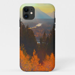 Coque Case-Mate Pour iPhone Trembles dorés au-dessus de la rivière Snake au co