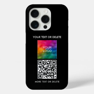 Coque iPhone 15 Pro Trending QR Code Télécharger le logo Modèle person