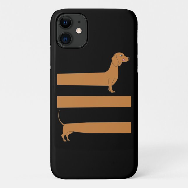 Coques Case-Mate iPhone Très long Dachshund drôle (Dos)