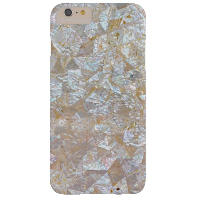 Coques Case-Mate iPhone Triangle blanche rose nacrée carrelée (Dos)