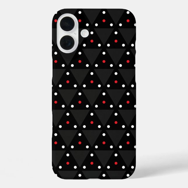 Coques Case-Mate iPhone Triangle noir UFO Motif moderne Abstrait (Verso)