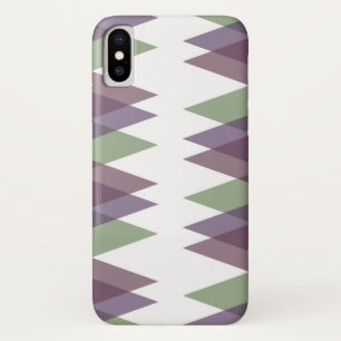 Case-Mate iPhone Case Triangles mauve et vert