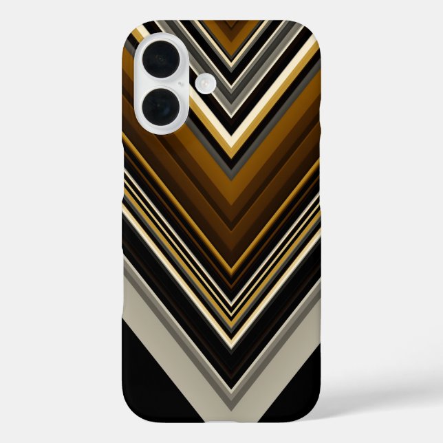 Coques Case-Mate iPhone Triangles modernes initiales abstraites et personn (Verso)