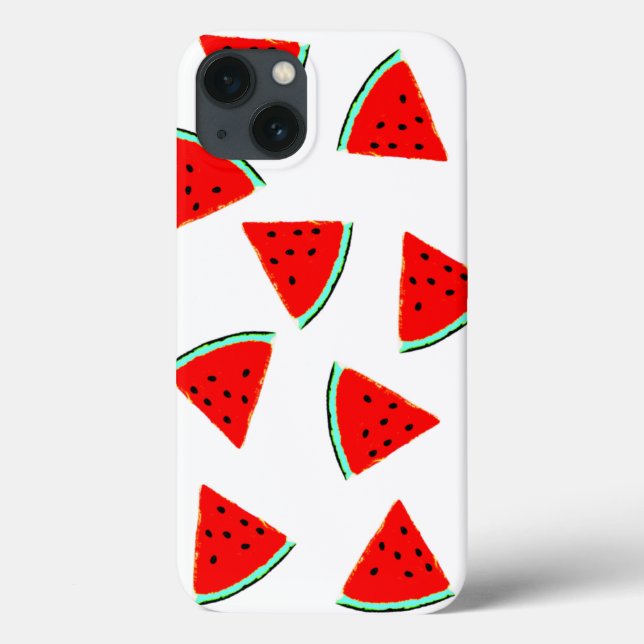 Coques Case-Mate iPhone Triangles Motifs de pastèque (Verso)