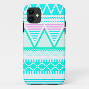 Coques Pour iPhone Tribal lumineux de turquoise