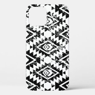 Case-Mate iPhone Case Tribal Navajo : blanc noir géométrique.
