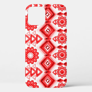 Case-Mate iPhone Case Tribus rouge, motif ethnique aquarelle.