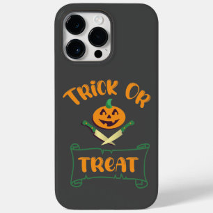 Coque Pour Pour iPhone 14 Pro Max Trick or treat os de crâne visage de citrouille d'
