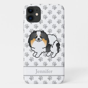 Case-Mate iPhone Case Tricolore Blanc Pomeranian Chien de Dessin Animé M