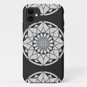Case-Mate iPhone Case Tricot Star Mandala noir et blanc