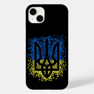 Coque Pour iPhone 14 Plus Trident de l'emblème ukrainien tryzub dispersant l