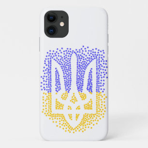 Case-Mate iPhone Case Trident heraldique ukrainien tryzub étoiles disper