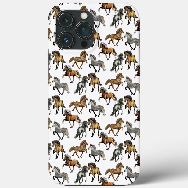 Coques Case-Mate iPhone Trio à Tolt ~ Chevaux islandais (Verso)