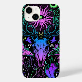 Coque Pour iPhone 14 Trippy Deer Skull