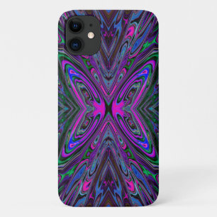 Case-Mate iPhone Case Trippy Magenta, Bleu et Vert Papillon Abstrait