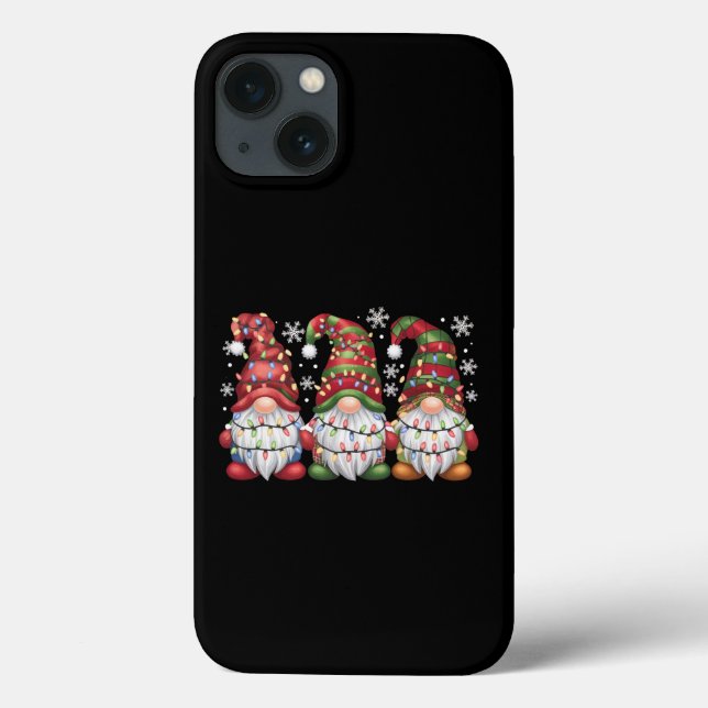 Coques Case-Mate iPhone Trois Buffles Gnomes Plaid Red Christmas (Verso)