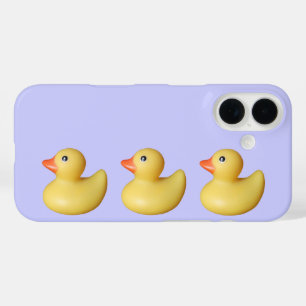 Coques iPhone 16 Trois Canards jaunes dans une rangée