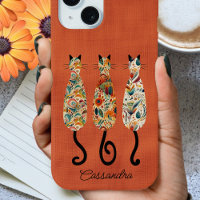 Trois Chats Motifs Boho