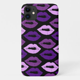 Case-Mate iPhone Case Trois différents Motif de nuances de lèvres violet