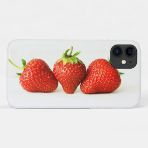 Case-Mate iPhone Case Trois fraises sur l'iphcn blanc