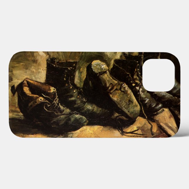 Coques Case-Mate iPhone Trois paires de chaussures de Vincent van Gogh (Verso (horizontal))