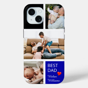 Coque Pour iPhone 15 Trois photos personnelles personnalisent Meilleur