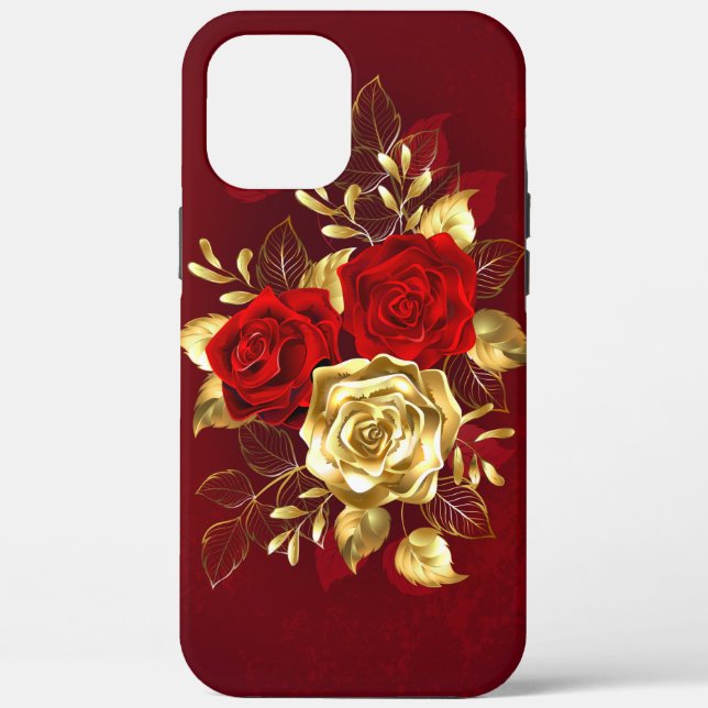 Coques Case-Mate iPhone Trois Roses de bijoux (Verso)