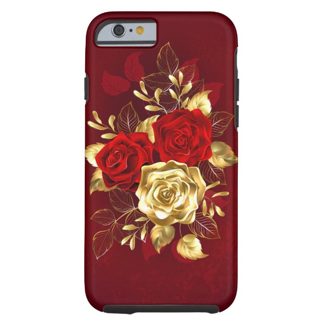 Coques Case-Mate iPhone Trois Roses de bijoux (Dos)