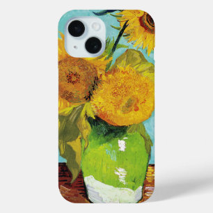 Coque Pour iPhone 15 Trois tournfleurs Vincent van Gogh